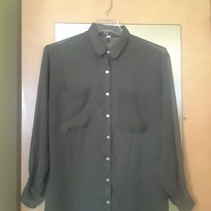 Olive green blouse